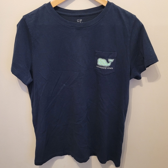 Vineyard Vines Tops - Vineyard Vines Medium Navy Tee